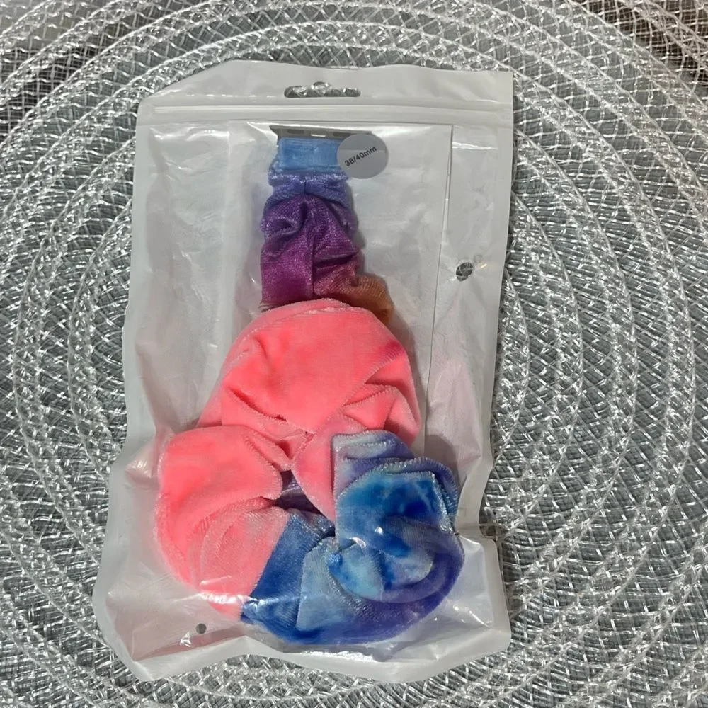 Scrunchie Watch Band for Apple Watch 38/40mm and Hair Scrunchie Set of 2 NWT